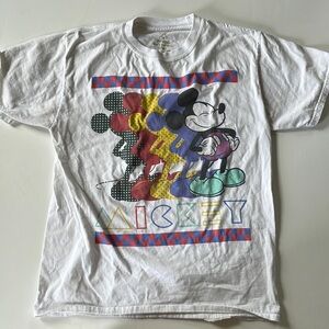 Disney Mickey Mouse Retro Style Graphic Tee - Size Medium, Disneyland